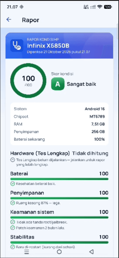 Satu laporan, siap dibagikan